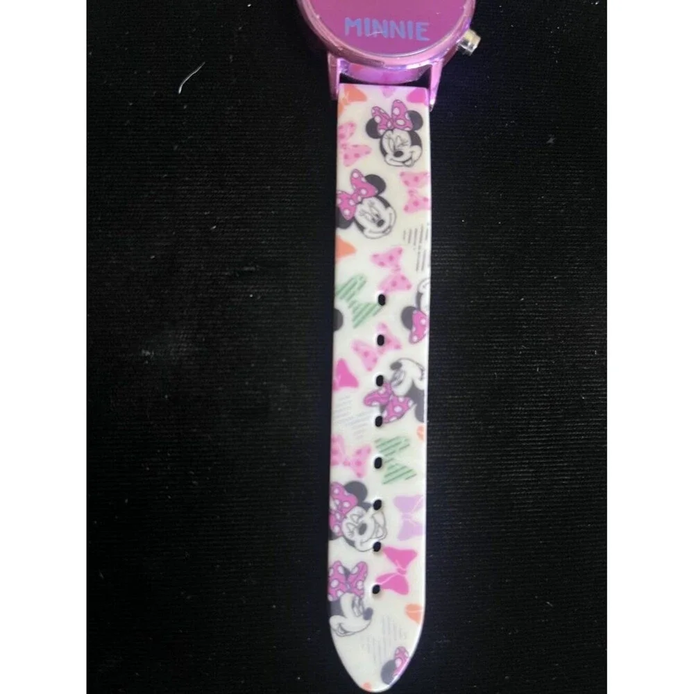 Disney Minnie Mouse LED Digital Watch Pink Band Kids Youth